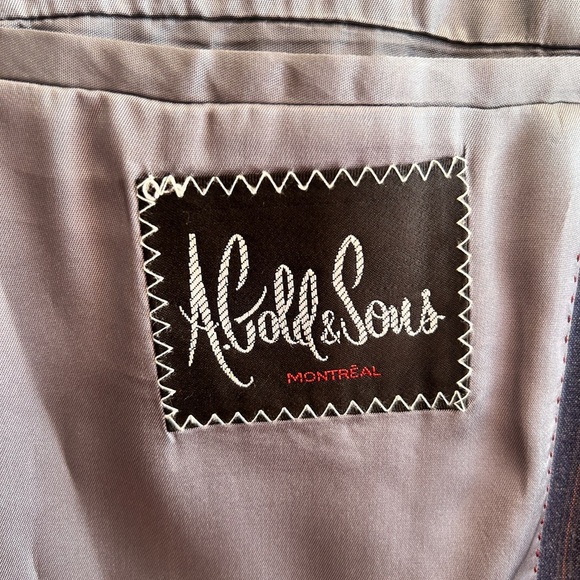 Vintage 70s 80s Wool Pinstripe Blazer – A. Gold & Sons Montreal - Picture 8 of 16